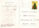 WEIHNACHTSMANN SANTA CLAUS ENGEL WEIHNACHTSFERIEN Vintage Postkarte CPSM #PAK125.DE - Santa Claus