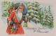 WEIHNACHTSMANN SANTA CLAUS WEIHNACHTSFERIEN Vintage Postkarte CPSM #PAK887.DE - Santa Claus