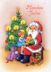 WEIHNACHTSMANN SANTA CLAUS KINDER WEIHNACHTSFERIEN Vintage Postkarte CPSM #PAK348.DE - Santa Claus