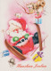 WEIHNACHTSMANN SANTA CLAUS WEIHNACHTSFERIEN Vintage Postkarte CPSM #PAJ984.DE - Santa Claus