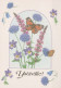 PAPILLONS Animaux Vintage Carte Postale CPSM #PBS445.FR - Butterflies