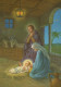 Vierge Marie Madone Bébé JÉSUS Noël Religion Vintage Carte Postale CPSM #PBB935.FR - Virgen Mary & Madonnas