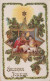 ANGE NOËL Vintage Antique Carte Postale CPA #PAG657.FR - Angels