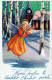 ANGELO Natale Vintage Cartolina CPSMPF #PKD206.IT - Angels