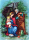 Vergine Maria Madonna Gesù Bambino Natale Religione Vintage Cartolina CPSM #PBB937.IT - Virgen Maria Y Las Madonnas