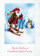 BABBO NATALE Natale Vintage Cartolina CPSM #PAJ985.IT - Santa Claus