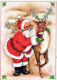 BABBO NATALE Natale Vintage Cartolina CPSM #PAJ916.IT - Santa Claus