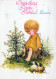 ANGELO Buon Anno Natale Vintage Cartolina CPSM #PAJ309.IT - Angels