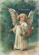 ANGELO Buon Anno Natale Vintage Cartolina CPSM #PAH552.IT - Anges