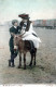 DONKEY Animals Vintage Antique Old CPA Postcard #PAA283.GB - Donkeys