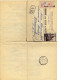 Document Avec Timbre 50 F Caen Oblitération 14/08/1952 - 1921-1960: Période Moderne