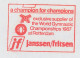 Meter Cover Netherlands 1986 - Francotyp 11395 World Gymnastic Championships 1987 Rotterdam  - Otros & Sin Clasificación