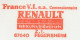 Specimen Meter Sheet France 1986 Car - Renault - Voitures