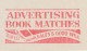 Meter Top Cut USA Book Matches - Advertising - Brandweer
