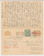 Briefkaart G. 108 I / Bijfrankering Arnhem - Haarlem 1921 V.v. - Material Postal