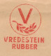 Meter Cover Netherlands 1957 Vredestein Rubber - Loosduinen - Non Classés