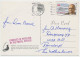 Damaged Mail Card USA - Netherlands 1990 Damaged In Handling In The Postal Service - Ohne Zuordnung