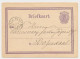 Spoorwegbriefkaart G. MESS3 A - Venlo - Rozendaal 1872 - Entiers Postaux