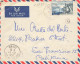 FRANCE SEUL SUR LETTRE. N° 1131. EVIAN. AVION ETRANGER CALIFORNIE - 1921-1960: Periodo Moderno