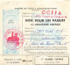 BON POUR UN PAQUET EN FRANCHISE POSTALE. CCFFA. 41° GROUPE DE Cies DE Q.C.         /  2 - Military Postage Stamps