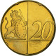 Gibraltar, 20 Euro Cent, Fantasy Euro Patterns, Essai-Trial, BE, 2004, Laiton - Privéproeven