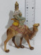 64777 Pastorello Presepe - Statuina In Plastica - Re Magio Su Cammello - Christmas Cribs