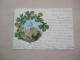 Carte Postale Ancienne 1900 PAYSAGE ET TREFLES A QUATRE FEUILLES - Other & Unclassified