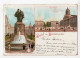 465 - Salut De BRUXELLES - Place Royale   *litho*1897* - Monumenten, Gebouwen