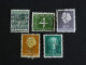 PAYS BAS NEDERLAND PETIT LOT TIMBRES PERFORES OBLITERES - Perfin