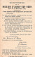 VIEUX PAPIERS FAIRE PART 14 CALVADOS AUNAY SUR ODON SOUVENIR DE LA MISSION DU 8 AU 25 DECEMBRE 1927 - Sonstige & Ohne Zuordnung