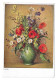Paul Ecke Painting Signed Still Life Flowers Emil Kohn Munich 1943 Postcard - Peintures & Tableaux