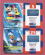 Italy- TIM Po Up Cards Used By 5 & 25 Euros. Walt Disney- Exp. Dic.2004 & Giu.2006- Lot Of Two Cards- - Cartes GSM Prépayées & Recharges