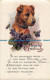 R043666 Hearty Greetings. A Dog. W. And K. London - Autres & Non Classés