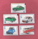 Sugar Packs , Full-Vintage Cars. From 1959 Till 1974. Jaguar Mark II, FIAT Abarth 850TC, Mini Cooper S, .............. - Azúcar