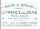 Groupe D'Enfants   GRAND  MAGASINS DE NOUVETES  " AU PARADIS DES DAMES " TOULOUSE - Advertising