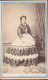 1865 Ca. México. San Luis De Potosi Fotografia J. Wenzin Y Cia.Damisela Con Vistosa Falda - Amérique