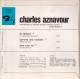 CHARLES AZNAVOUR - FR EP - LE CABOTIN + 2 - Otros - Canción Francesa