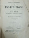 Institutions Et Du Droit - Other & Unclassified