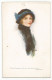 Tuck's Postcard Oude Postkaart Carte Postale CPA Woman Hat Chapeau Femme Illust. Marjorie Mostyn - Altri & Non Classificati