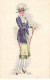 N°23862 - Illustrateur Pagani N°494-2 - Jeune Femme élégante Mettant Des Gants - Other & Unclassified