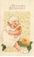 N°23881 - Pâques - Flatscher - Fröhliches Osterfest - Jeune Enfant Avec Des Poussins - Easter