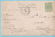 CP Photo TP Non Annulé Obl à L'arrivée WANNEGHEM-LEDE 23 VI 1912 ! R - Postmarks With Stars