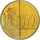 Sainte-Hélène, 10 Euro Cent, Fantasy Euro Patterns, Essai-Trial, BE, Laiton - Privéproeven