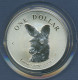 Australien Känguruh 1 Dollar 1995, 1 Unze Feinsilber, St In Kapsel (m6373) - Silver Bullions