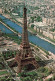 EN SURVOLANT PARIS - LA TOUR EIFFEL ET LA SEINE - Eiffelturm