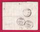 CAD TYPE 15 LE MAS D'AGENAIS LOT ET GARONNE BOITE RURALE D CAUMONT POUR AGEN 1854 LETTRE - 1849-1876: Période Classique