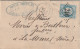 Lettre De Autun à La Mure LAC - 1849-1876: Periodo Classico