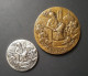 2 Medals Silver Bronze Avicenna / Ibn Sina - Douek UNESCO Paris Mint - Andere & Zonder Classificatie
