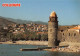 66 Collioure  Clocher Et Plage    (Scan R/V) N°   11   \MT9128 - Collioure