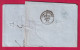 N°29 CAD GARE DE SCHELESTAT HAUT RHIN CAD TYPE 15 POUR STRASBOURG INDICE 15 LETTRE - 1849-1876: Klassieke Periode